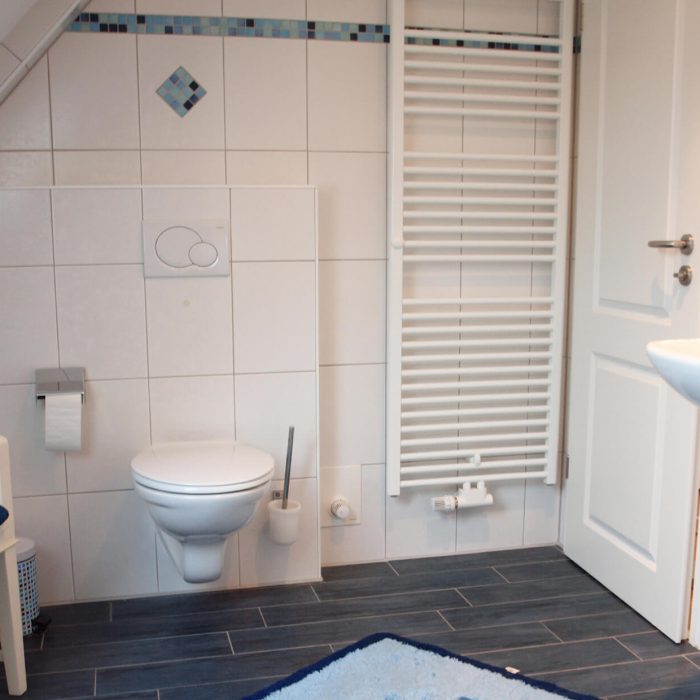 Badezimmer im Ferienhaus Seekadett in Harlesiel